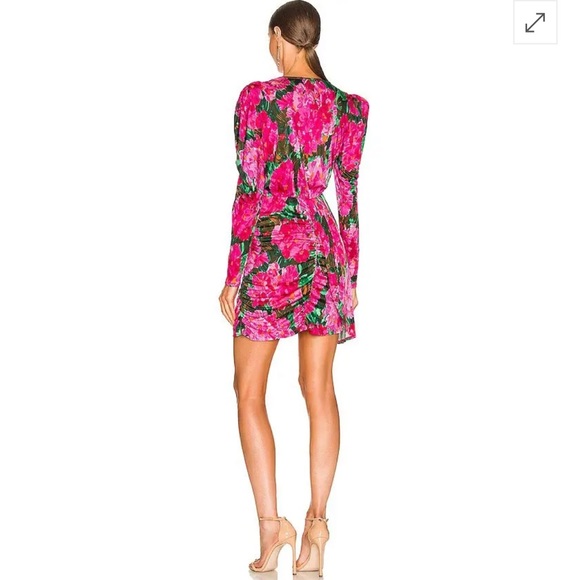 Ronny Kobo Talon Dress In Fuchsia - Picture 2 of 13